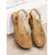 cheap 1950s-Women&#039;s Vintage-Style Beige Suede Slingback Sandals with Cut-Out Design and Cork Sole - Comfortable and Stylish for Summer Wear