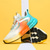 cheap Men&#039;s Sneakers-Adjustable Men&#039;s Running Shoes - Breathable Mesh Sneakers with Modern Dial Lace System, Vibrant Gradient Design for Active Lifestyles