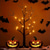 cheap Halloween Lights-Halloween Birch Tree Lights Battery and USB Powered Table Tree for Halloween Decoration Indoor Home Decor Purple Warm Light Orange Festival Atmosphere Decorative Light