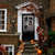 preiswerte Wandteppiche-Halloween-Fensterverkleidung, Stoffvorhang mit blutiger Hand, gruseliger Halloween-Vorhang, Horrorfilm-Poster, Fenster-/Türverkleidung, Deko für Spukhaus, gruselige Halloween-Fensteraufkleber für