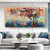 cheap Landscape Paintings-Handmade Oil Painting Canvas Wall Art Decoration Modern Abstract Rich Tree  Landscape for Living Room Home Decor Rolled Frameless Unstretched Painting