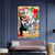 cheap People Paintings-Banksy Style Astronaut oil painting Pop Art Graffiti art Oil Painting 100% HandMade street art Oil Painting Astronaut pop art Oil Painting