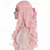 cheap Party Wigs-Long Pastel Pink Curly Wig with Braids Halloween Cosplay Party Wigs