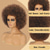 cheap Black &amp; African Wigs-Afro Wigs for Black Women Short Curly Afro Kinky Wig 70s Large Bouncy and Soft Natural Looking Full Puff WIgs for Party Cosplay Afro Wig