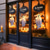 cheap Halloween Lights-1pc Halloween Decorations Lighted Ghost Hanging Light Porch, Adjustable Arms for Glass Window, Indoor &amp; Outdoor Tree Decor - Festive Atmosphere Decorative Light with 3 Lighting Modes (White &amp; Orange)