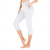 cheap Yoga Leggings &amp; Tights-Women&#039;s Capri Leggings Side Pockets Tummy Control Butt Lift High Waist Yoga Fitness Gym Workout Bottoms Black White Burgundy Spandex Sports Activewear High Elasticity Skinny