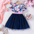 cheap Casual Dresses-Easter Girls&#039; 3D Floral Dress Short Sleeve Summer Vacation Daily Holiday Princess Beautiful Sweet Little Kids(4-7ys) 4-7 Years Casual Dress A Line Dress Tulle Dress Knee-length Regular Fit