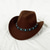 cheap Party Hats-Fashion Cowboy Hat For Men Women Vintage Western Wide Brim Cowgirl Jazz Cap Unisex Outdoor Beach Travel Sun Hats
