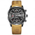 cheap Quartz Watches-BINBOND Men Quartz Watch Fashion Business Wristwatch Luminous Alarm Clock Calendar Waterproof Steel Leather Watch