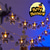cheap Halloween Indoor-1.5M 10LED Halloween Lantern String Ghost Festival Scene Atmosphere Decoration Lantern String Spider Web Bat Pumpkin Death God Festival Decorative Lanterns 1pc