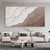 cheap Landscape Paintings-Large Brown wave Painting hand painted Brown Abstract wave Painting handmade Black And White ocean oil painting Art Modern Painting Large Artwork Abstract painting Wall Art painting for Living Room