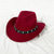 cheap Party Hats-Fashion Cowboy Hat For Men Women Vintage Western Wide Brim Cowgirl Jazz Cap Unisex Outdoor Beach Travel Sun Hats