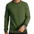 cheap Basic Sweatshirts-Men's Sweatshirt Waffle Sweatshirt Black White Army Green Khaki Dark Gray Crew Neck Plain Ribbed Textured Knit-texture Sports &amp; Outdoor Daily Holiday Polyester Streetwear Basic Casual Spring &amp;  Fall
