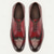 cheap Classic Dress Shoes-Men&#039;s Burgundy Wingtip Oxford Dress Shoes - Stylish Formal Footwear for Weddings and Business Meetings