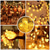 economico Halloween all'Aperto-luci a sfera a bolle solari, luci a globo di cristallo impermeabili per esterni per Halloween, Natale, matrimonio, festival, giardino, albero, atmosfera decorativa, luce multicolore viola-arancione 5m-20leds/6.5m-30leds