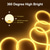 billige Neon LED-lys-1m 2m 3M Stripelys med neon 150 LED Fleksibel neon 14mm 1set Varm hvit Rød Blå LED Stripelampe Utendørs Vanntett Ferie 220-240 V 110-120 V