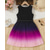 cheap Casual Dresses-Girls&#039; 3D Color Gradient Dress Sleeveless Summer Vacation Daily Holiday Princess Beautiful Sweet Kids 8-12 Years Casual Dress A Line Dress Midi Regular Fit