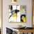 cheap Abstract Paintings-Handmade Oil Painting Canvas Wall Art Decoration Modern Abstract Square for Home Decor Rolled Frameless Unstretched Painting