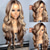 cheap Human Hair Lace Front Wigs-Unprocessed Virgin Hair 13x4 Lace Front Wig Layered Haircut Brazilian Hair Wavy Multi-color Wig 130% 150% Density with Baby Hair Ombre Hair Highlighted / Balayage Hair Glueless For Women Long Human