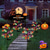 billige Halloween lys-1 stk solar skull hagelys 20led utendørs halloween gresskar lys vanntett gjør-det-selv-dekorasjon for plengård gangvei landskapsbelysning