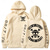billige Tegneserie- og filmkaraktergrafikk-One Piece Monkey D. Luffy Hattetrøje Pullover Trykt mønster Lomme foran Graphic Til Par Herre Dame Voksne Maskerade Varmstempling Fest Fritid / hverdag