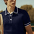cheap Men&#039;s Classic Polo-Men&#039;s Rib Knit Top Golf Shirt Casual Holiday Lapel Ribbed Polo Collar Short Sleeve Fashion Basic Plain Button Soft Summer Spring Fall Regular Fit Navy-blue Red Blue Gray Rib Knit Top