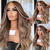 cheap Human Hair Lace Front Wigs-Unprocessed Virgin Hair 13x4 Lace Front Wig Free Part Brazilian Hair Wavy Multi-color Wig 130% 150% Density with Baby Hair Highlighted / Balayage Hair Glueless For Women Long Human Hair Lace Wig