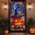 cheap Halloween Decoration-Halloween Door Decorations Halloween Door Covers Jack O Lantern Pumpkin Door Curtain Door Tapestry Decoration Backdrop Door Banner for Front Door Farmhouse Holiday Party Indoor Outdoor Decor Supplies