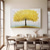cheap Floral/Botanical Paintings-Large handpainted 3D Golden Tree Canvas Oil Painting handmade Autumn Landscape painting handmade Wall Art Botanical Knife Painting Light Luxury gold tree oil painting for Living Room bedroom Decor