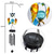 cheap Landscape Lights-Solar Wind Chimes Outdoor Light Owl Garden Light Decoration Waterproof Metal Hanging Wind Chime for Courtyard Decoration Commemorative Wind Chime Graduation Gift for School Start 1PC