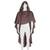 cheap Capes &amp; Cloaks-Retro Vintage Punk &amp; Gothic Medieval Hooded Cloak Shawls Ren Faire Witch Ranger Elven Solid Color Men&#039;s Women&#039;s Celtic Viking Fantasy Halloween Carnival Masquerade Party / Evening Adults&#039; Cloak