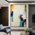 cheap Abstract Paintings-Handmade Oil Painting Canvas Wall Art Decoration Abstract Color Block for Home Decor Rolled Frameless Unstretched Painting