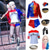 levne Dámské Kostýmy-Žolík Suicide Squad Cosplay kostým Úbory Cosplay kostým for Dámské Dívčí Dětské Dospělé předvečer Všech svatých Den dětí