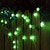 economico Halloween all'Aperto-luci a sfera a bolle solari, luci a globo di cristallo impermeabili per esterni per Halloween, Natale, matrimonio, festival, giardino, albero, atmosfera decorativa, luce multicolore viola-arancione 5m-20leds/6.5m-30leds