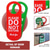 cheap Sculptures-Do Not Disturb Sign Door Hanger Sign PU Leather Welcome Please Knock Sign Ideal for Offices Clinics Law Firms Hotels or during Therapy Massage Spa Counseling Sessions