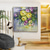 preiswerte Blumen-/Botanische Gemälde-Mintura handgefertigte Blumen-Ölgemälde auf Leinwand, Wandkunst, Dekoration, moderne abstrakte Bilder für die Inneneinrichtung, gerolltes, rahmenloses, ungedehntes Gemälde