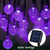 economico Halloween all'Aperto-luci a sfera a bolle solari, luci a globo di cristallo impermeabili per esterni per Halloween, Natale, matrimonio, festival, giardino, albero, atmosfera decorativa, luce multicolore viola-arancione 5m-20leds/6.5m-30leds