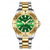 cheap Quartz Watches-CRRJU Top Original Men Quartz Watch Green Waterproof Watch for Men Stainless Steel Quartz Men Luxury Watch Luminous Wristwatch