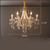 cheap Candle-Style Design-LED Chandelier Warm White 6/8-Light 66cm/78cm French Crystal Pearl Chandelier Medieval Villa Vintage Hanging Light for Living Room Bedroom 110-240V