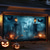 cheap Halloween Wall Tapestries-Halloween Door Decorations Outdoor Halloween Garage Door Cover Jack O Lantern Banner Pumpkin Bats Graveyard Outside Large Backdrop Decoration for Holiday Outdoor Garage Door Home Wall Decorations