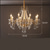 cheap Candle-Style Design-LED Chandelier Warm White 6/8-Light 66cm/78cm French Crystal Pearl Chandelier Medieval Villa Vintage Hanging Light for Living Room Bedroom 110-240V