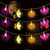 abordables luces de halloween-Cadena de luces de Halloween con forma de calabaza fantasma iluminada, 3 m, 20 ledes, funciona con pilas, para festivales, fiestas, jardines, decoración del hogar, balcones, casas embrujadas, bares,