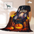 levne Halloween ložnice-halloweenská dekorace jack o&#039; lantern dýňová deka - měkký a příjemný fleece se slavnostním dýňovým designem - ideální pro halloweenskou výzdobu a udržení tepla