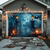 cheap Halloween Wall Tapestries-Halloween Door Decorations Outdoor Halloween Garage Door Cover Jack O Lantern Banner Pumpkin Bats Graveyard Outside Large Backdrop Decoration for Holiday Outdoor Garage Door Home Wall Decorations