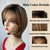 economico Parrucche trendy sintetiche-parrucche corte per donne parrucca corta a strati con frangia parrucca sintetica naturale carina