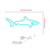 cheap Neon LED Lights-1pc Blue Shark LED Neon Light Sign, USB Powered Neon Sign Light for Home Bedroom Aquarium Zoo Bar Club Pub Party Wall Art Decoration Hanging Light