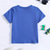 cheap Boy&#039;s 3D Vision &amp; Geometry-100% Cotton Kids Boys White Blue Hand Letters T shirt Tops Crew Neck Short Sleeve Casual Daily Wear Vacation Fashion Sport Print Summer