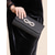 cheap Clutches &amp; Evening Bags-Women&#039;s Elegant Black Evening Clutch with Rhinestone Bow and Chain Strap, Perfect for Weddings and Special Events