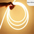 billige Neon LED-lys-1m 2m 3M Stripelys med neon 150 LED Fleksibel neon 14mm 1set Varm hvit Rød Blå LED Stripelampe Utendørs Vanntett Ferie 220-240 V 110-120 V