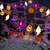 economico Luci decorative-luci solari per Halloween, luci fantasma impermeabili per esterni, 6,5 m, 30 LED, zucca illuminata, pipistrello, fantasma, ragno, decorazioni per esterni, luci solari per Halloween per feste in